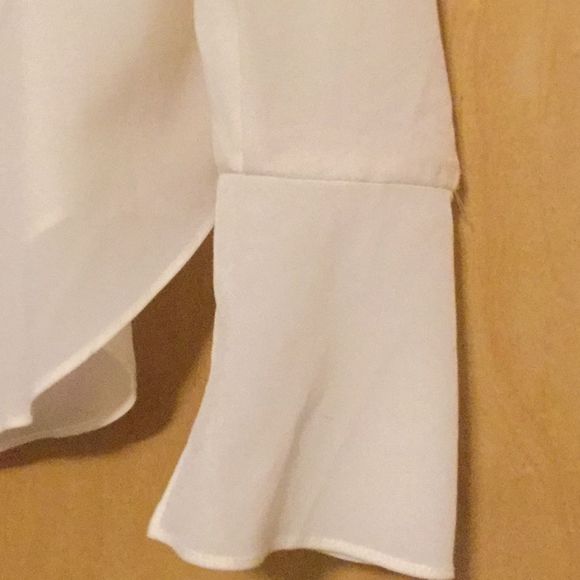 Marchesa Rose Long Sleeve Neck Tie Blouse - Picture 6 of 13